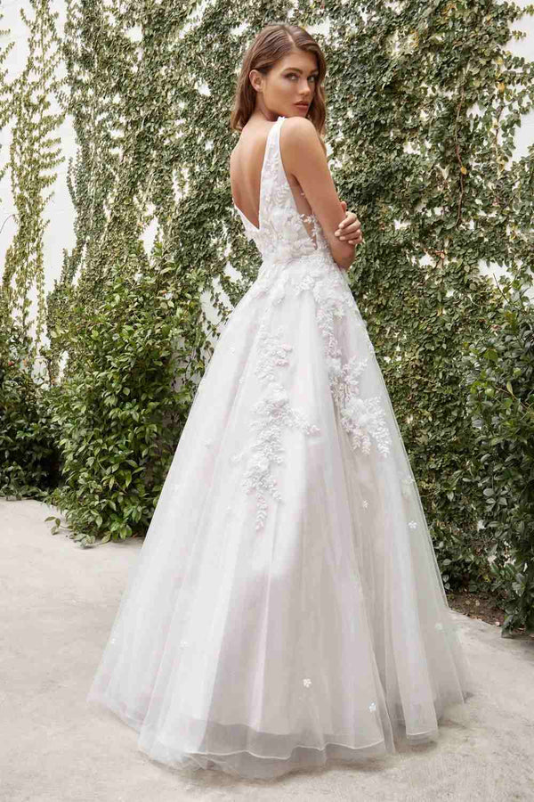 Andrea & Leo A1028W Gardenia A-Line Wedding Gown - Glamourous Grace