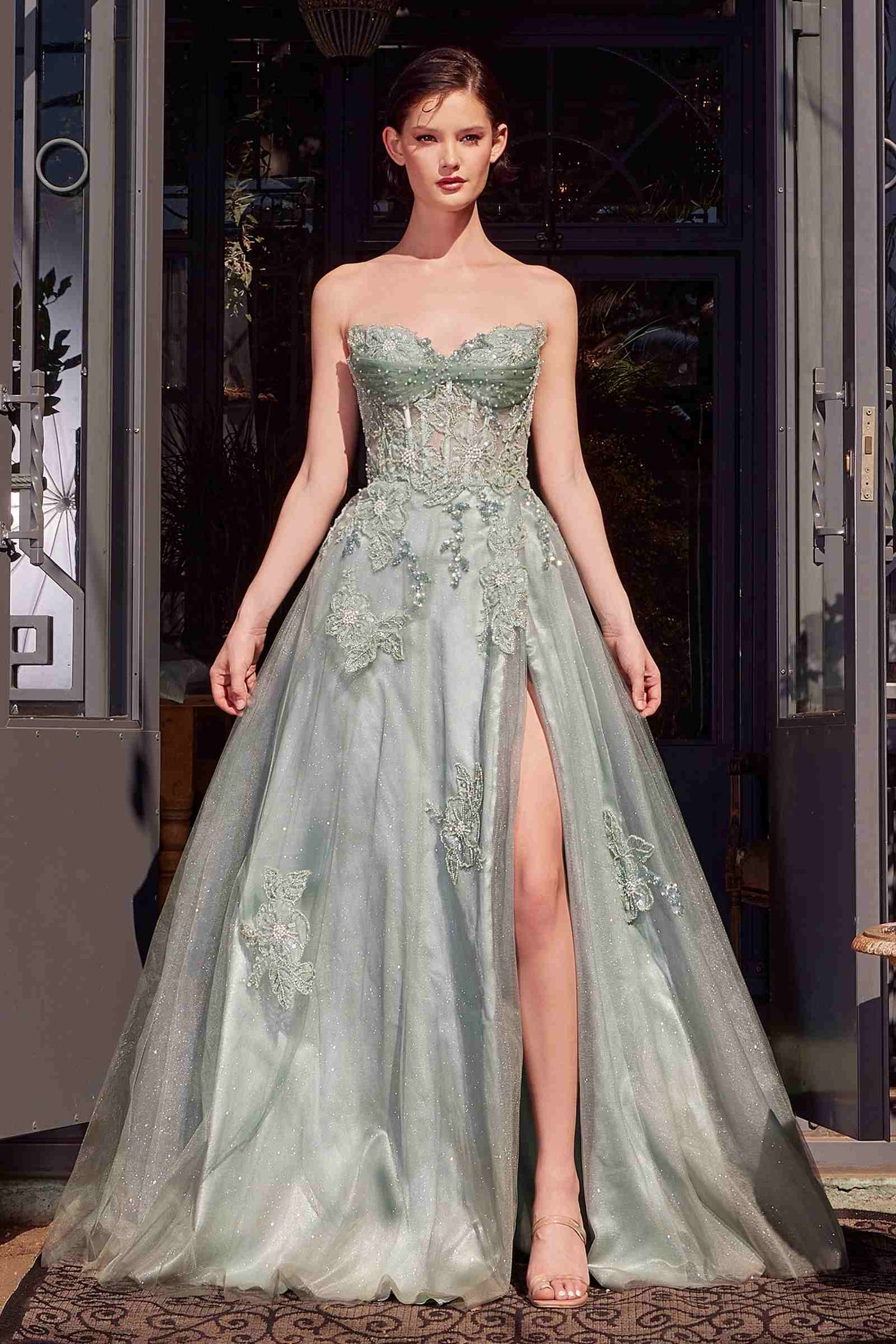 Andrea & Leo A1378 Dress Strapless Layered Tulle Ball Gown - Glamourous Grace