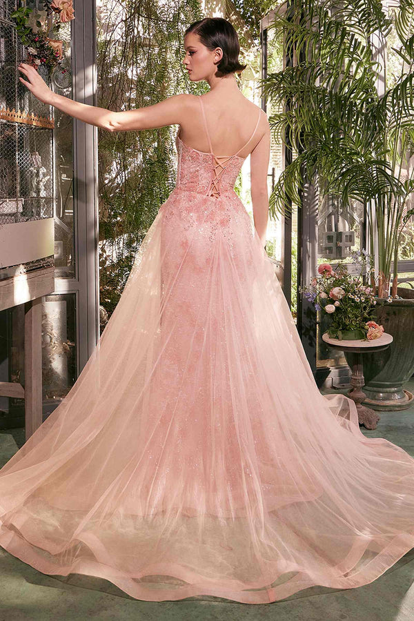 CLEARANCE - Andrea & Leo A1382 Dress Tulle Daisy Overskirt Gown (Size 6) - Glamourous Grace