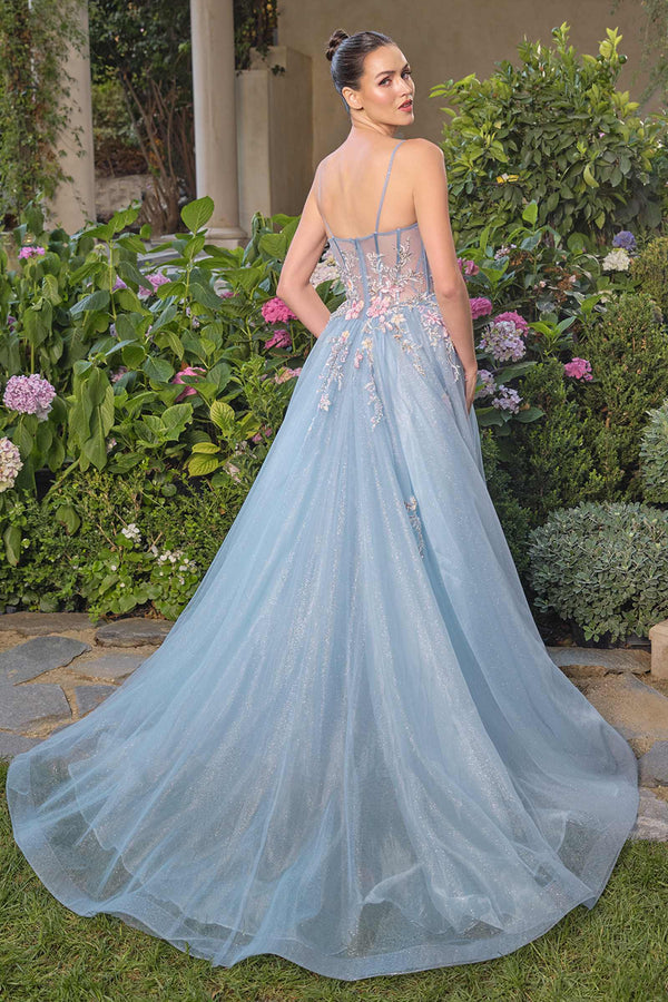 Andrea & Leo A1490 Whimsical Strapless Prom Ball Gown - Glamourous Grace