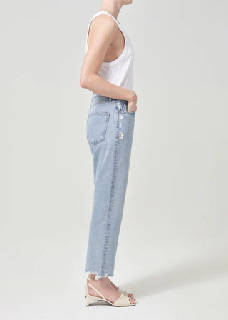 Agolde 90's crop pant in nerve (organic cotton)