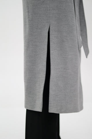 Cambridge Comfort Wraparound Wool Cashmere Coat in Dove