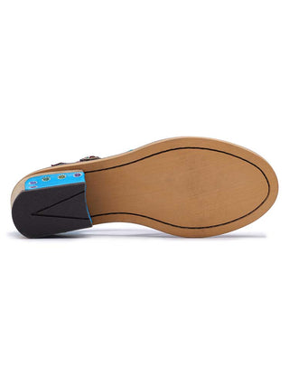 Genuine Leather Flower Retro Shoes