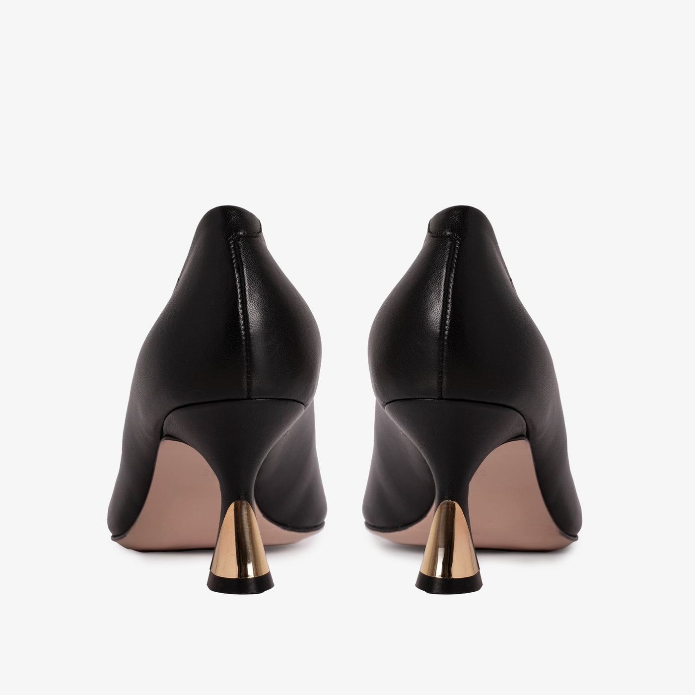 The Brunello Black Leather Pump Women Shoe - Glamourous Grace LLC
