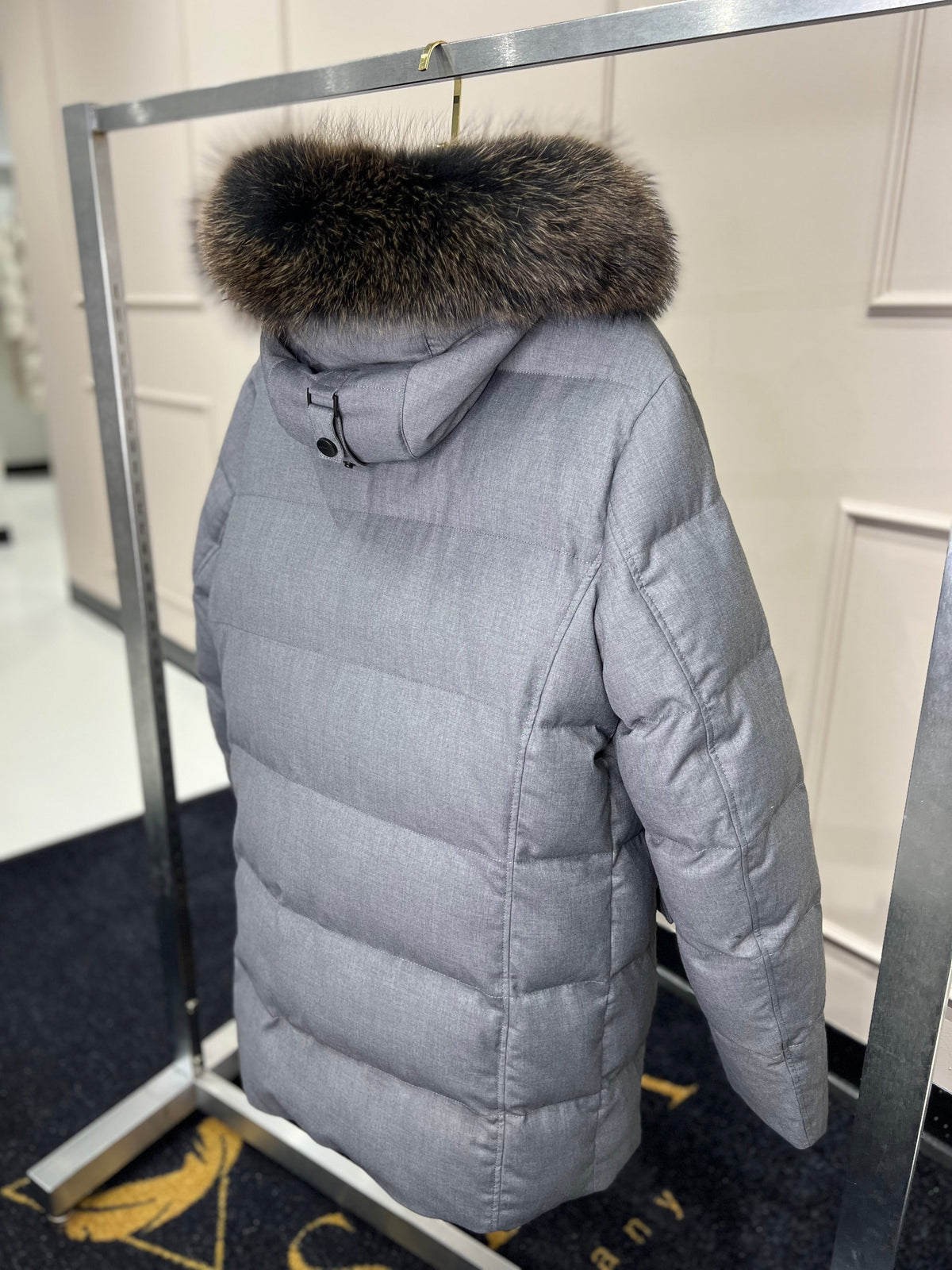 Men's Genuine Fur Trim Sorona® Fill Coat
