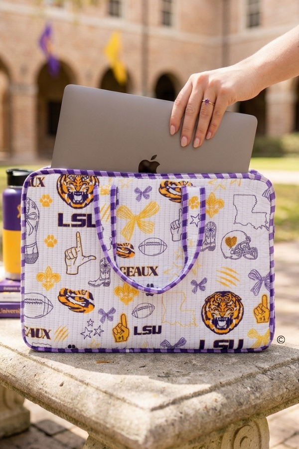 SC - ETA 9/30-10/14 LSU Laptop Case©
