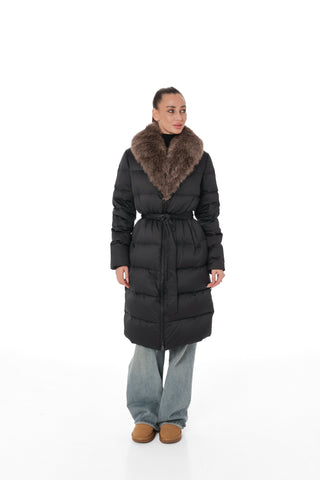 Genuine Polar Fox Fur Down Fill Parka