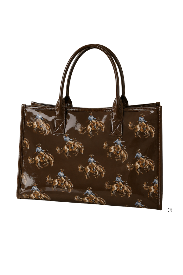 SC - ETA 10/15-10/29 The Saddle Up Vinyl Tote Bag©