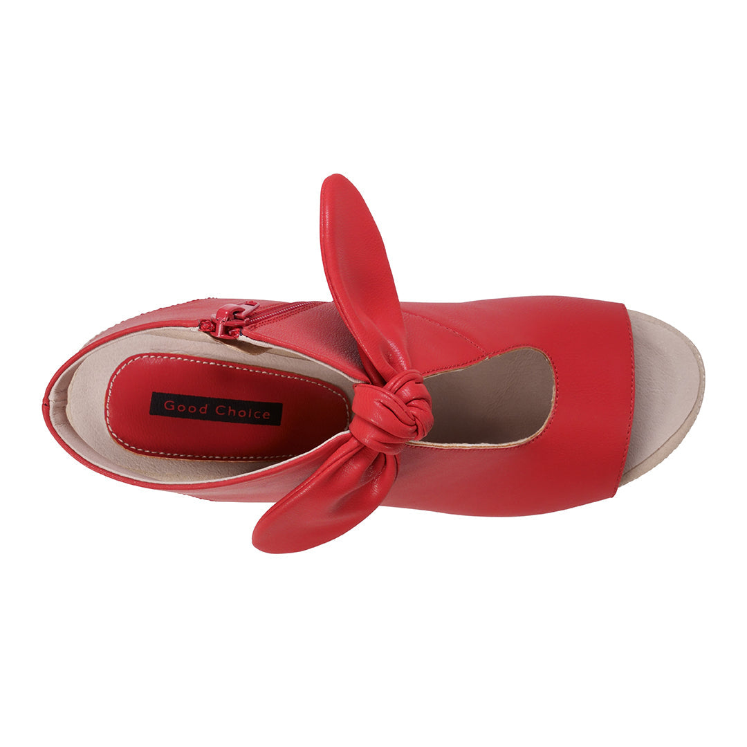 Women's Kimora Red Heeled Sandals - Glamourous Grace