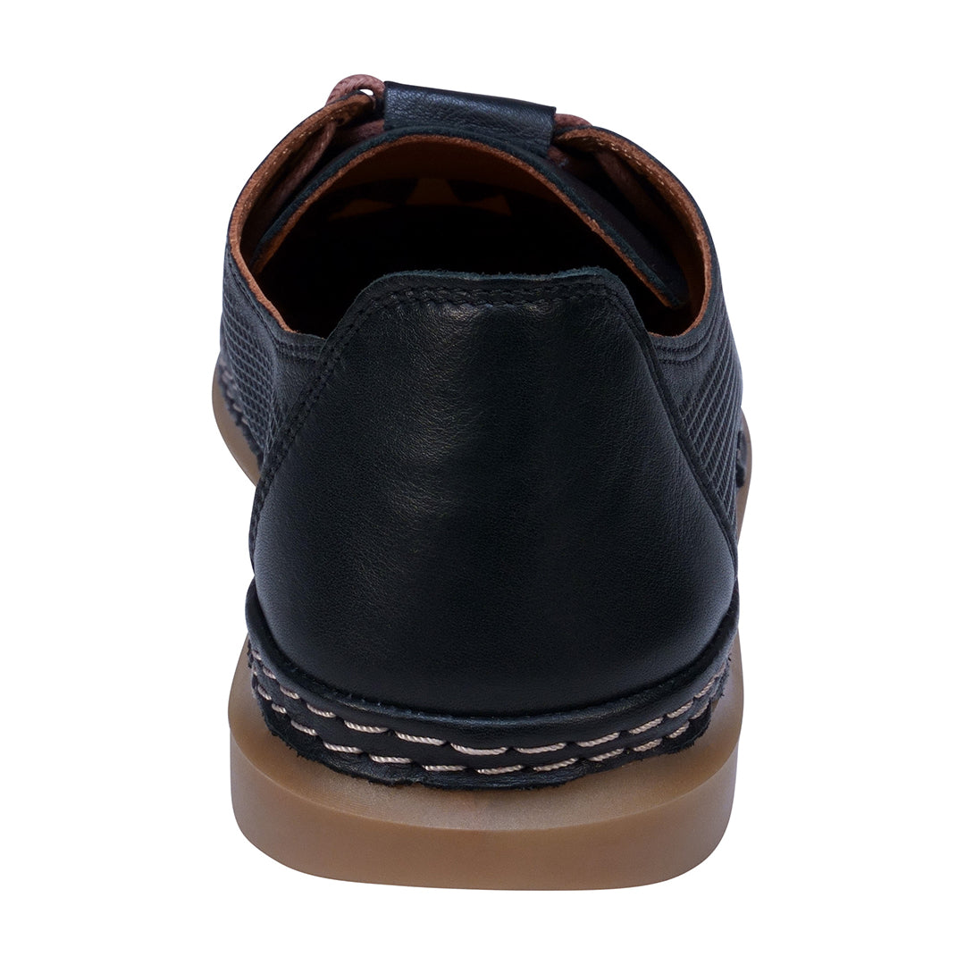 Oscar Black Hidden Lace Perforated Leather Sneakers - Glamourous Grace
