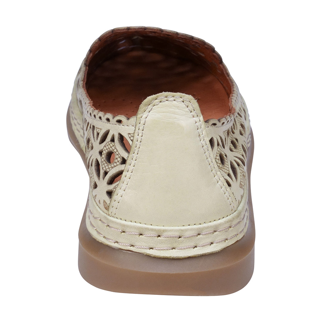 Tumi Mint Perforated Leather Flats - Glamourous Grace