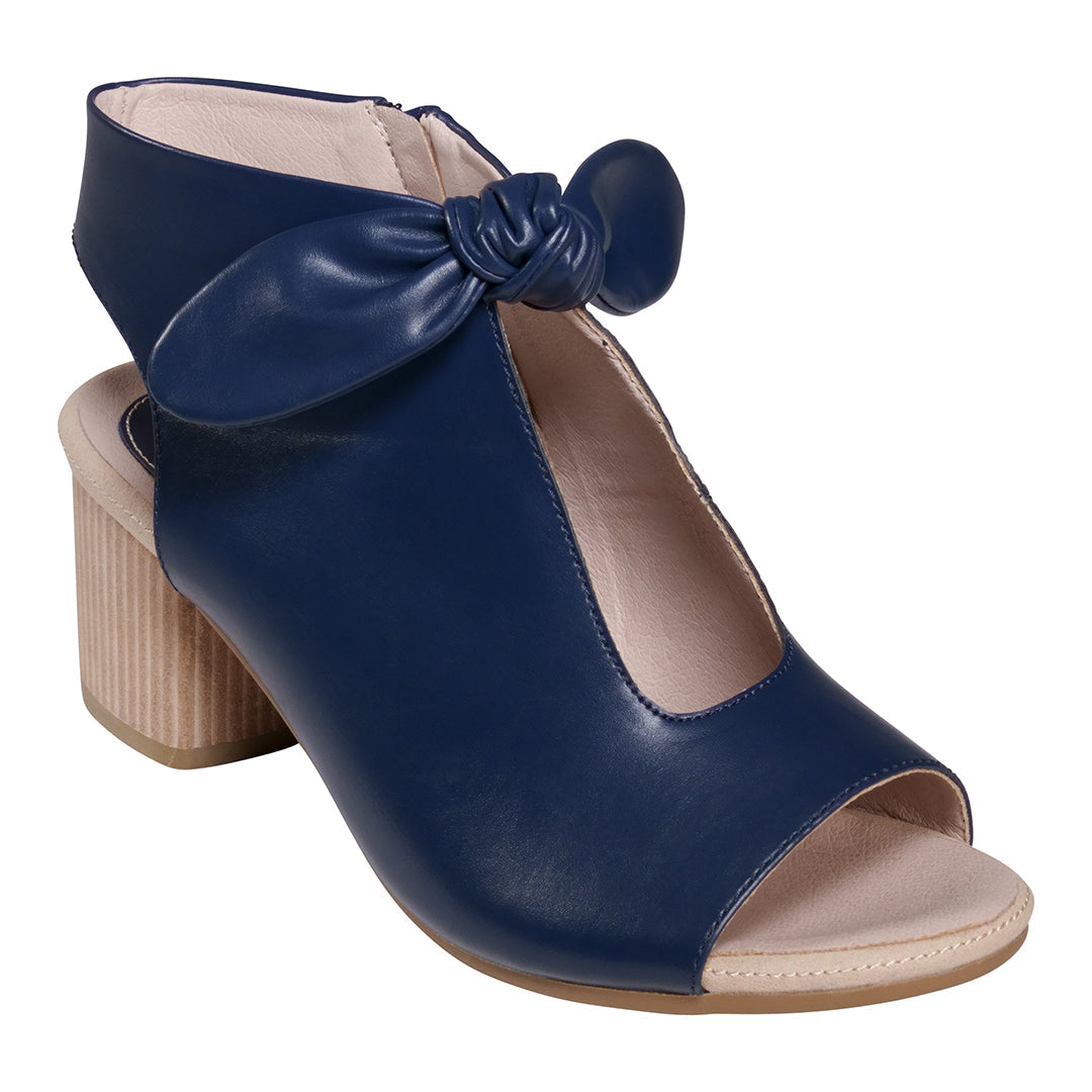 Women's Kimora Navy Heeled Sandals - Glamourous Grace