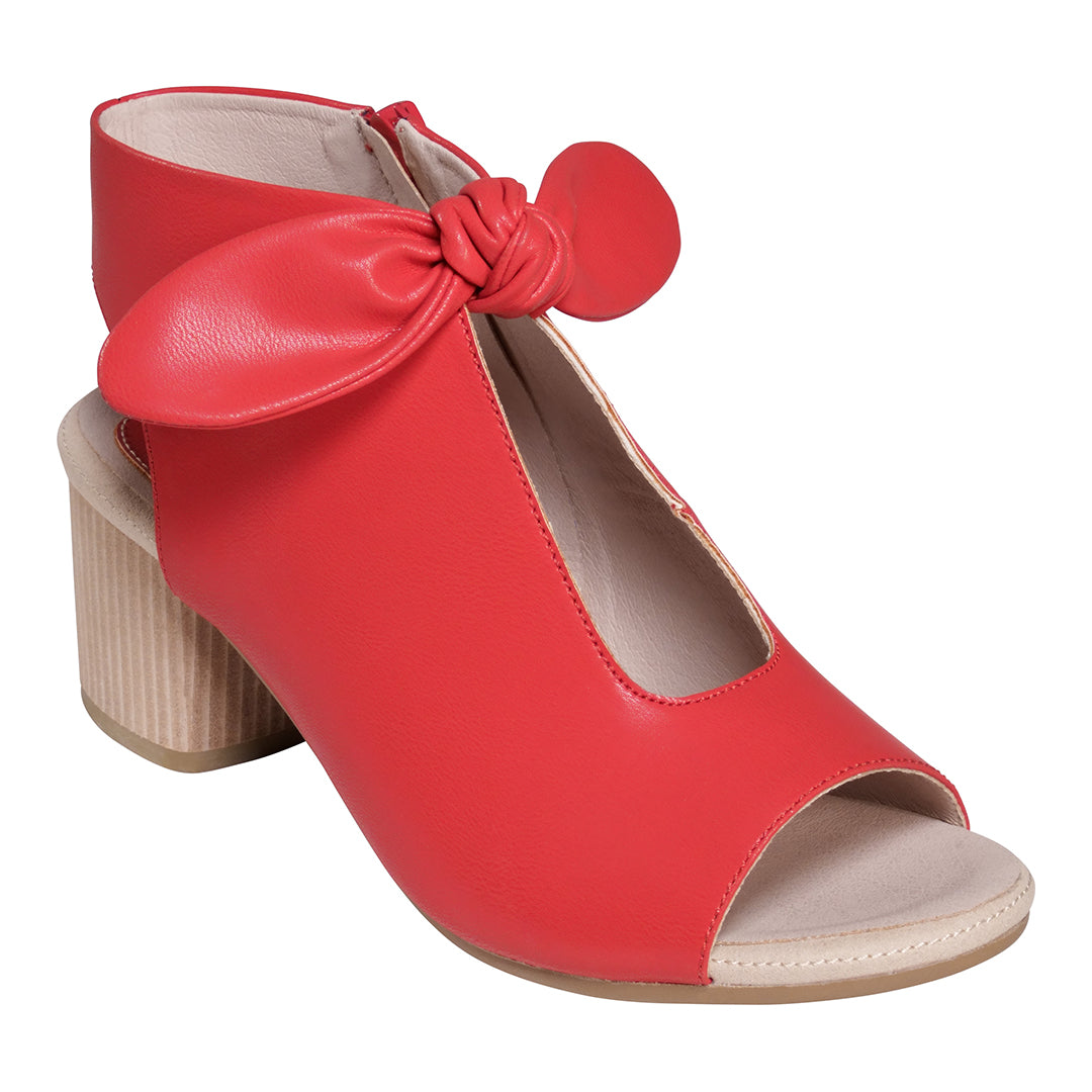 Women's Kimora Red Heeled Sandals - Glamourous Grace