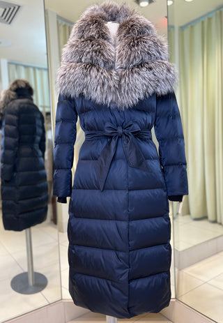Kaimana Genuine Fox Fur Trim Premium Down Coat