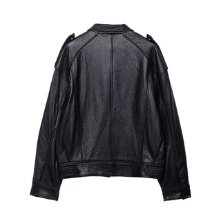 Women's Textured Faux Leather Biker Jacket BYMANYC ® New York CONTEMPORARY VIBRANT MODERN FASHION - New Collection