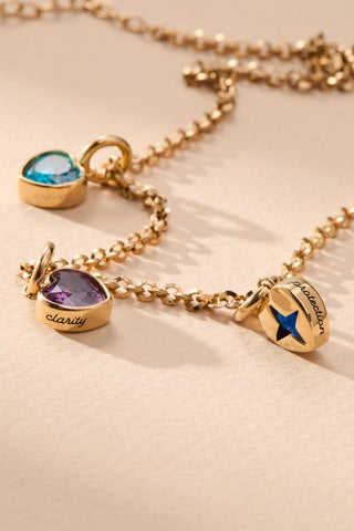September 'Protection' Heart Birthstone Charm