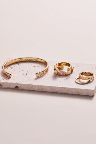 'Pray, Wait and Trust' Hoop Earrings