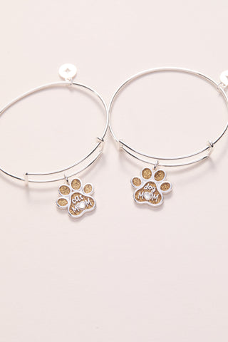Cat Mom Charm Bangle