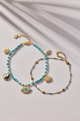 Healing Stone Charm Anklet