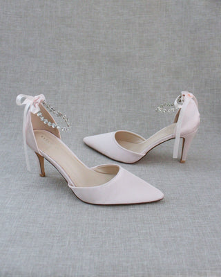 Evening Pumps with Amaryllis Crystal Strap