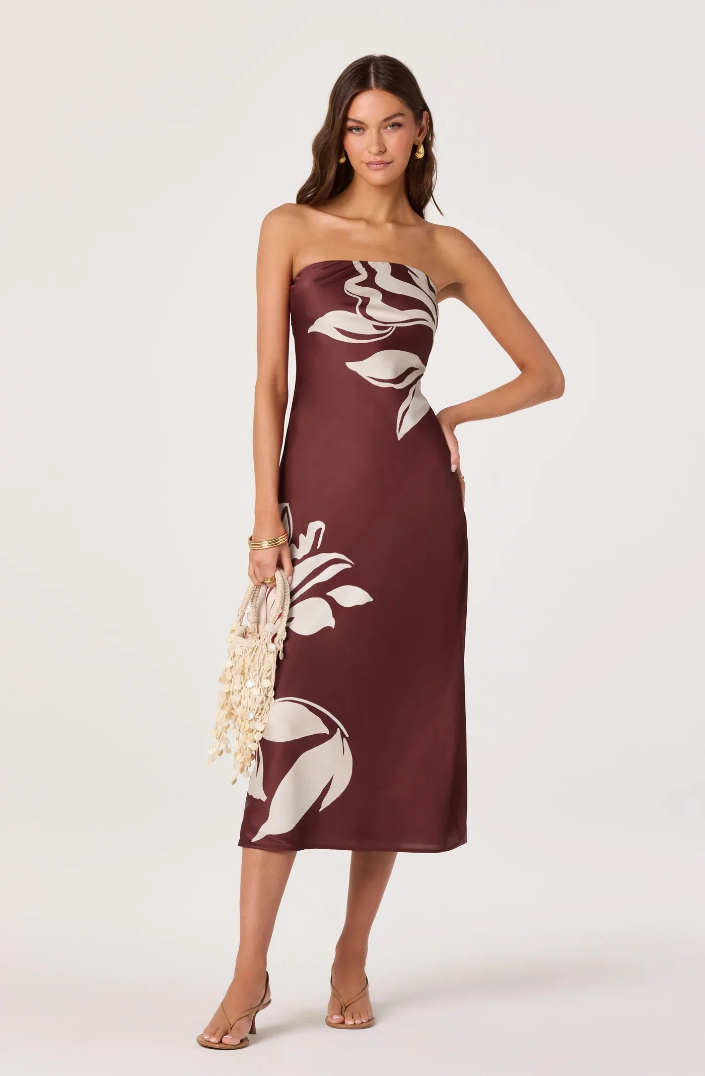 Annabeth Brown Floral Dress