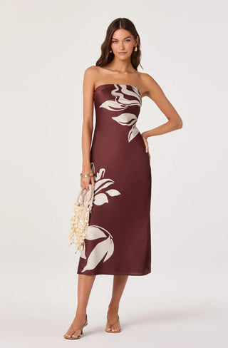 Annabeth Brown Floral Dress