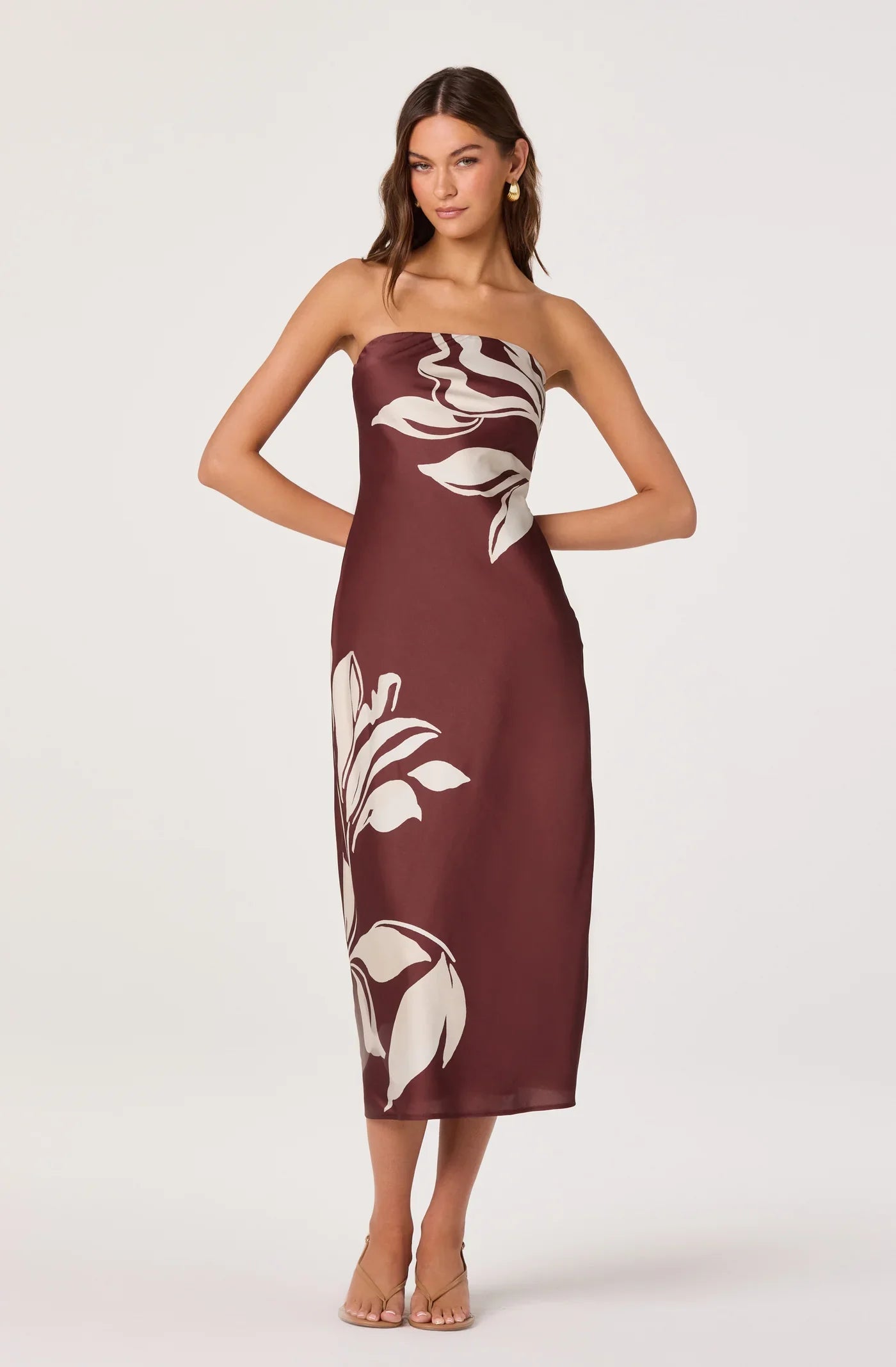 Annabeth Brown Floral Dress