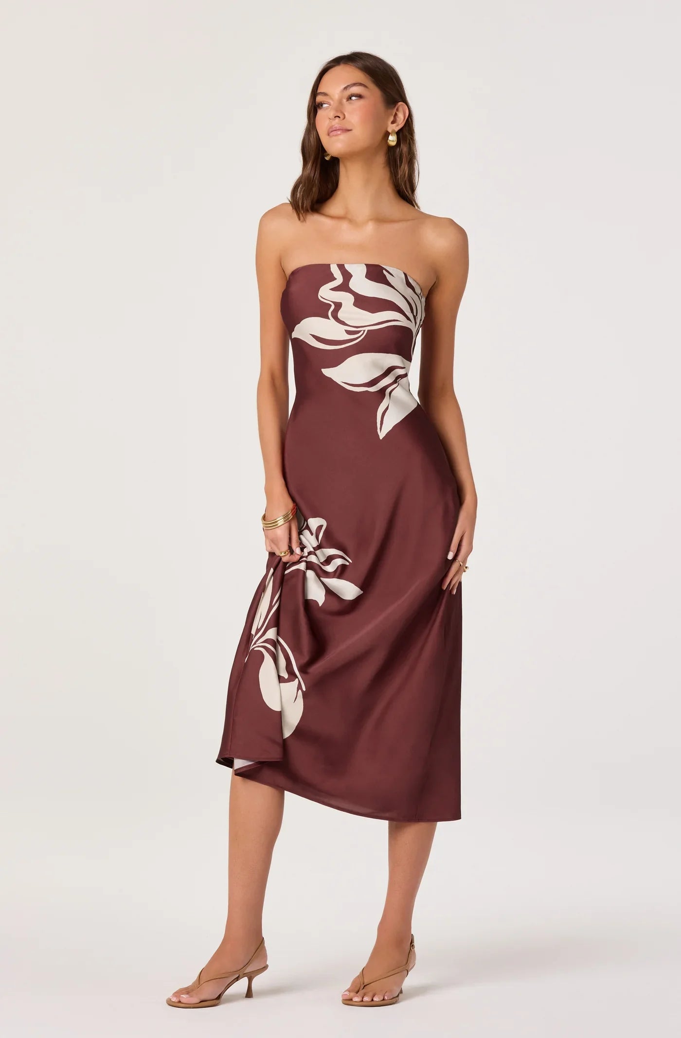 Annabeth Brown Floral Dress