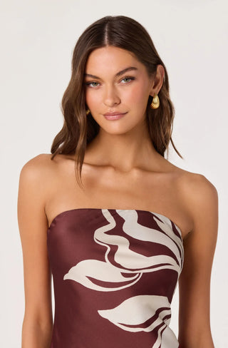 Annabeth Brown Floral Dress