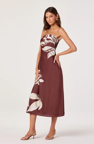 Annabeth Brown Floral Dress