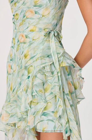 Candace Green Floral Dress