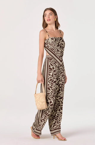 Eva Brown Tropical Pants