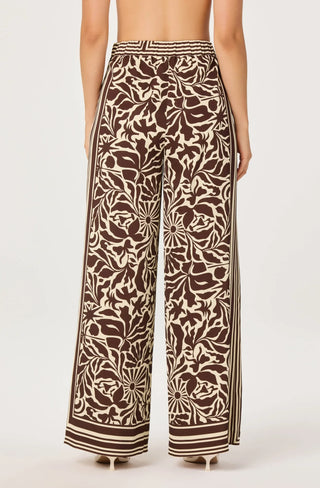 Eva Brown Tropical Pants