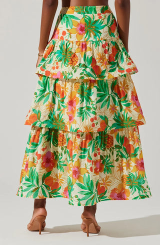 FINAL SALE ASTR the Label | Rooni Tiered Maxi Skirt - Glamourous Grace LLC