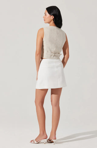 Bella Skirt | White - Glamourous Grace