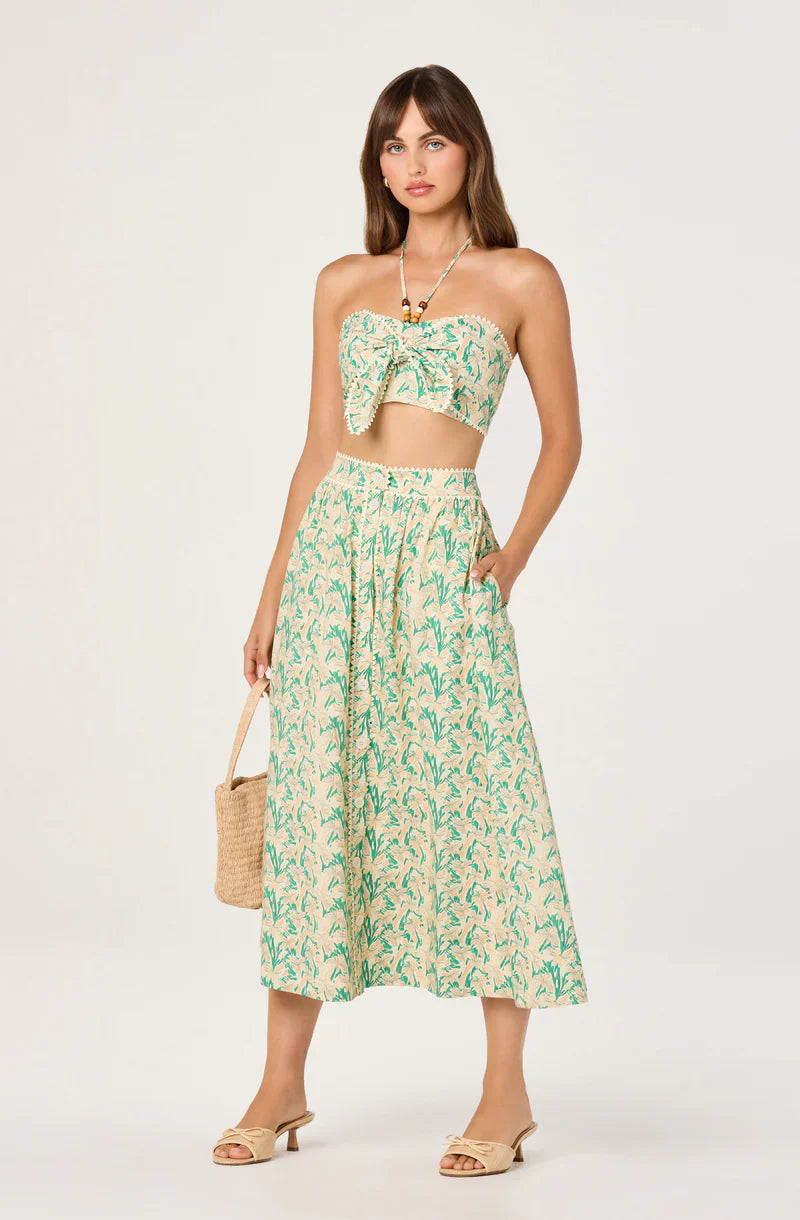 Keesha Green Pink Multi Skirt - Glamourous Grace