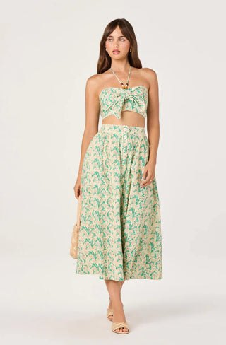 Keesha Green Pink Multi Skirt - Glamourous Grace