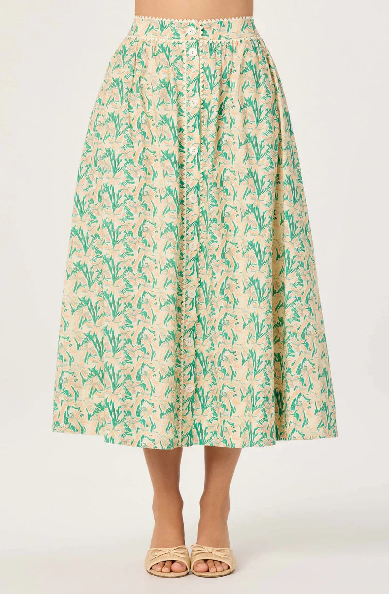Keesha Green Pink Multi Skirt - Glamourous Grace