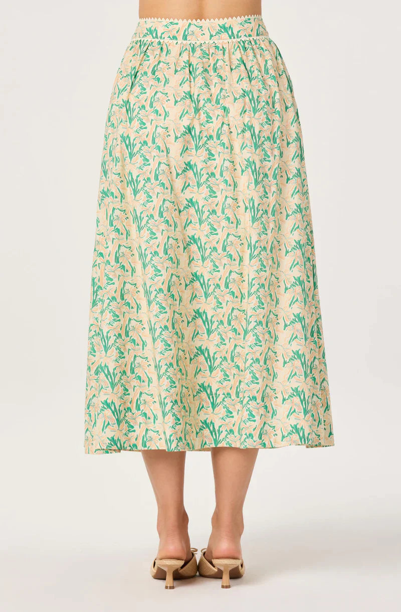 Keesha Green Pink Multi Skirt - Glamourous Grace