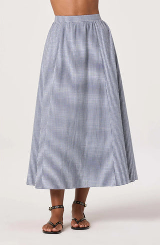 Wylda Blue Gingham Skirt