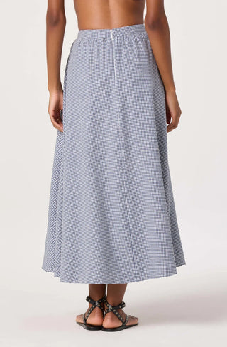 Wylda Blue Gingham Skirt