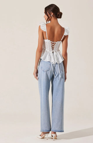 Baylin Top | White - Glamourous Grace