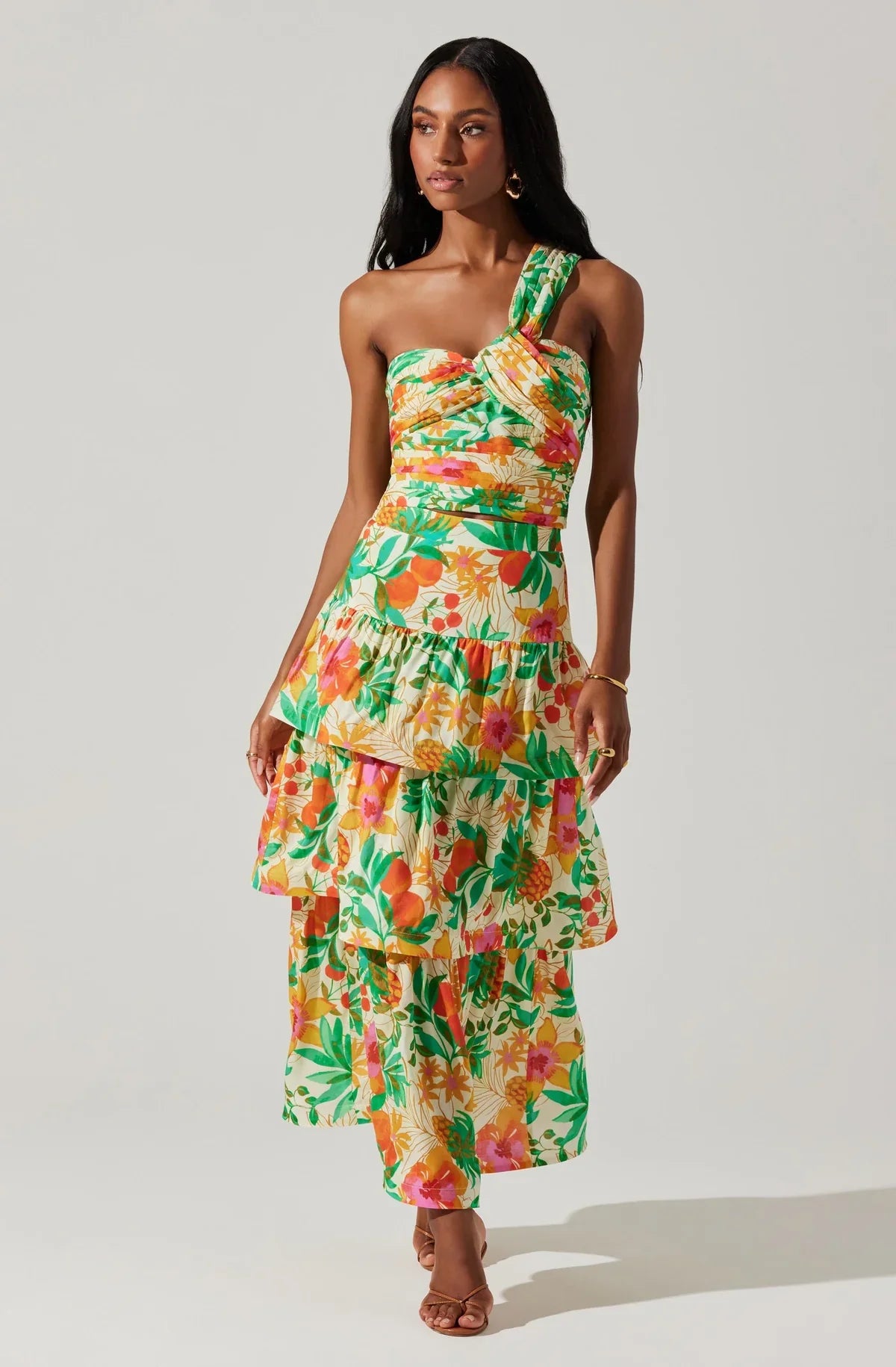 FINAL SALE ASTR the Label | Rooni Tiered Maxi Skirt - Glamourous Grace LLC