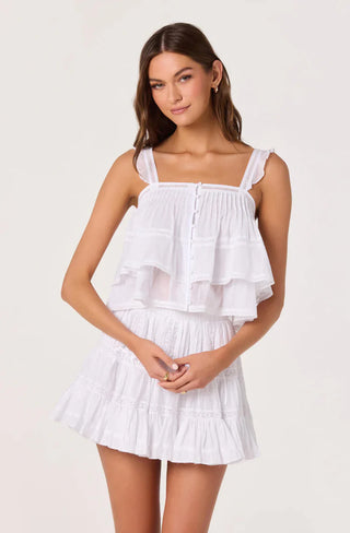 Delia White Top - Glamourous Grace