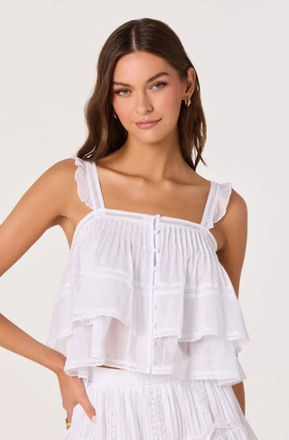 Delia White Top - Glamourous Grace
