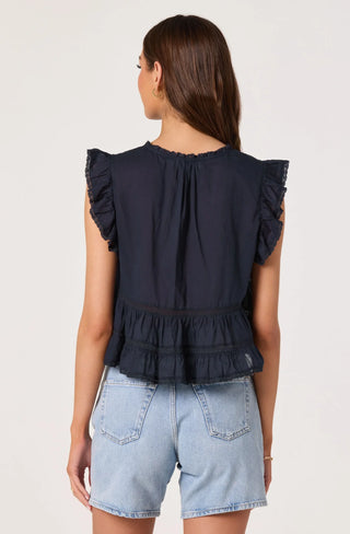 Julie Navy Top