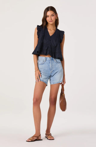 Julie Navy Top