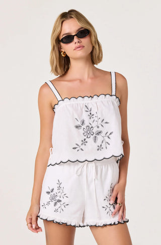 Sadie Off-White Top - Glamourous Grace