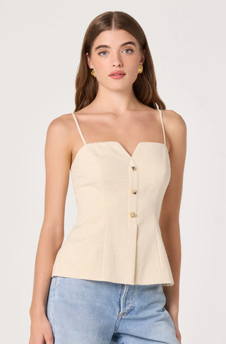 Britta Cream Top