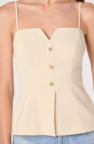 Britta Cream Top